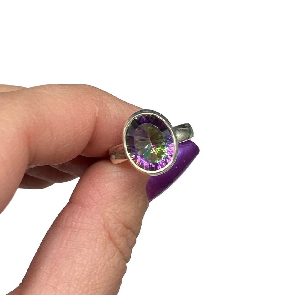 Hand Crafted Amethyst Silver Ring - image 4
